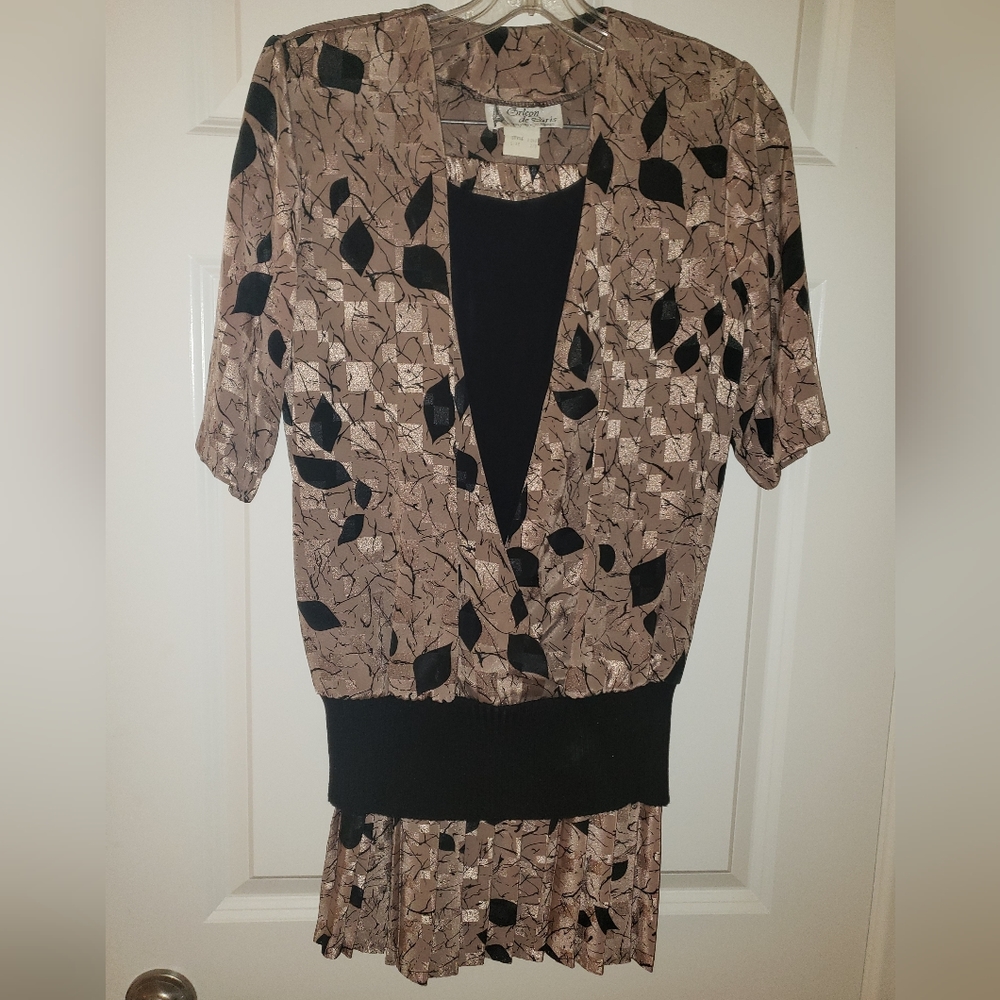 ORLEON DE PARIS VINTAGE 80s DRESS SIZE 7/8